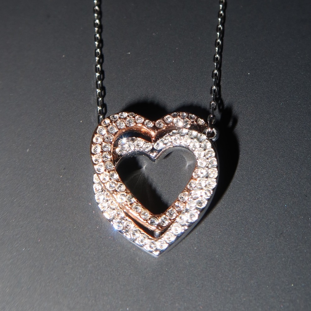 Swarovski infinity heart necklace